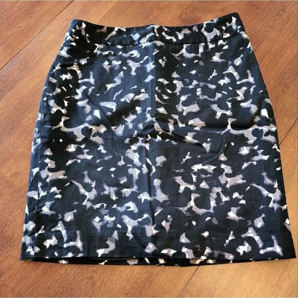LOFT CAMOUFLAGE 100% cotton pencil skirt size 0P‎ petite - Picture 1 of 7